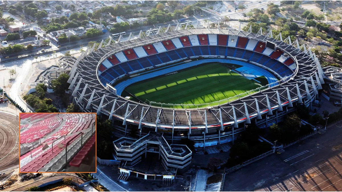 En video | Revelan imágenes del estadio Metropolitano de Barranquilla, que contaría con el 90% de su silletería: así se ve el avance