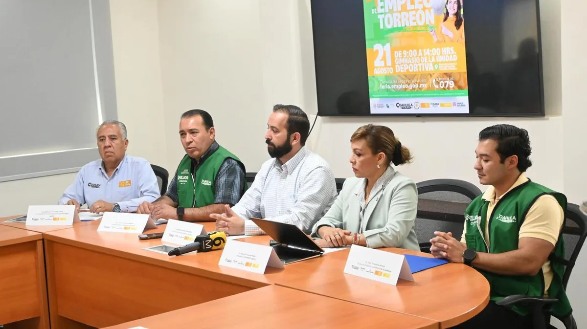 Ofertarán más de 1,200 puestos de trabajo en la próxima Feria del Empleo en Torreón