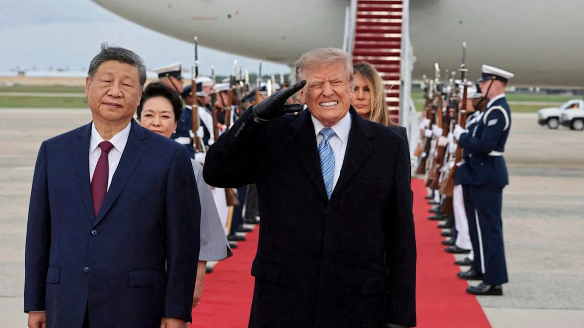 Trump empfängt Xi in Handschuhen – und zuckt dann plötzlich zusammen