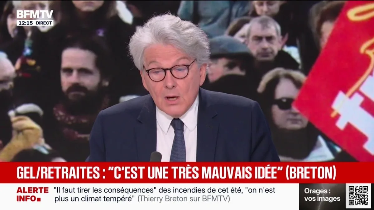 Redressement des finances publiques : Thierry Breton estime qu'une contribution des retraités les plus aisés est "une très mauvaise idée"