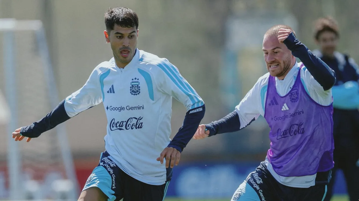 La Selección argentina continúa con su preparación para los amistosos de la Fecha FIFA y encara su tercer entrenamiento en Ezeiza