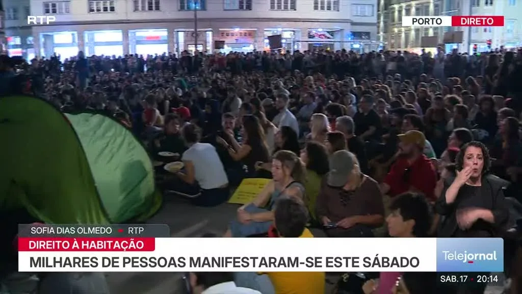 No Porto. Manifestantes vão pernoitar em protesto sem tendas