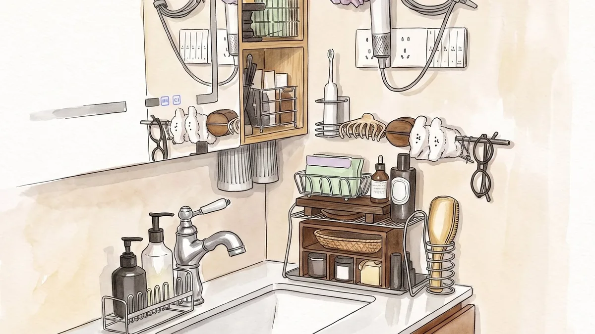 5 ideas para sumar estantes y ganar espacio en el baño