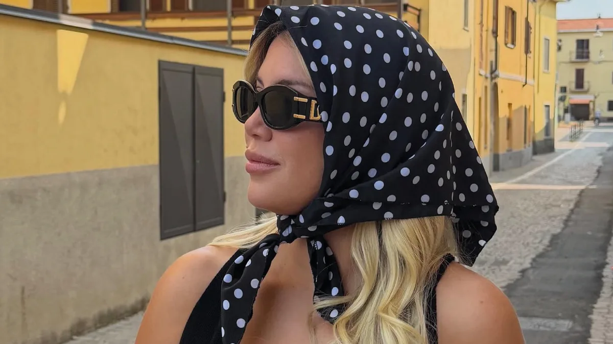 Wanda Nara con looks icónicos: pañuelo en la cabeza, deportiva y sensual para despedirse de Italia con glamour