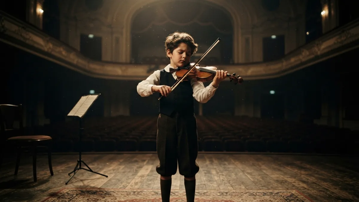 Garoto de 7 anos tocou como solista com a Sinfônica de San Francisco e, antes dos 10, já fazia recitais próprios, iniciando a carreira de Yehudi Menuhin como prodígio do violino