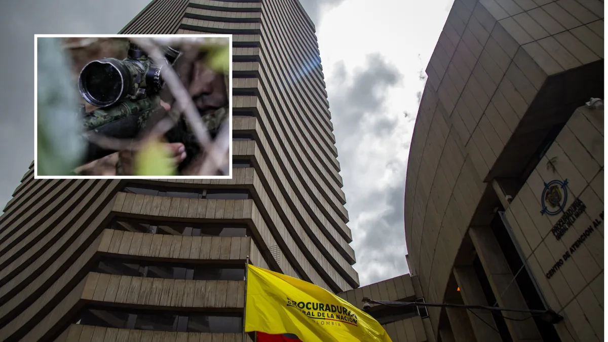 Exoficial de la Armada Nacional habría disparado contra la ventana del piso 26 de la Procuraduría: autoridades allanaron su apartamento y esto fue lo que encontraron