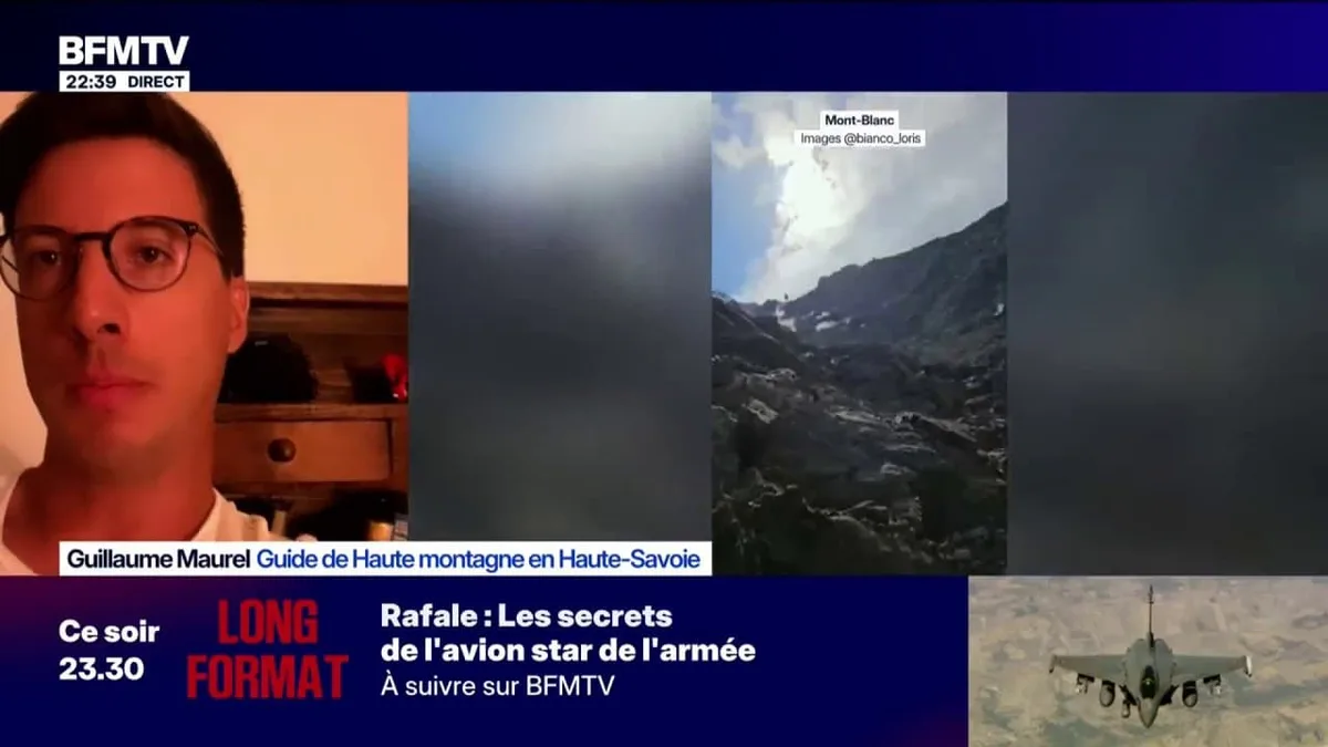 "Ce n'est pas la montagne qui devient plus dangereuse, ce sont nos pratiques", explique Guillaume Maurel, guide de haute montagne en Haute-Savoie