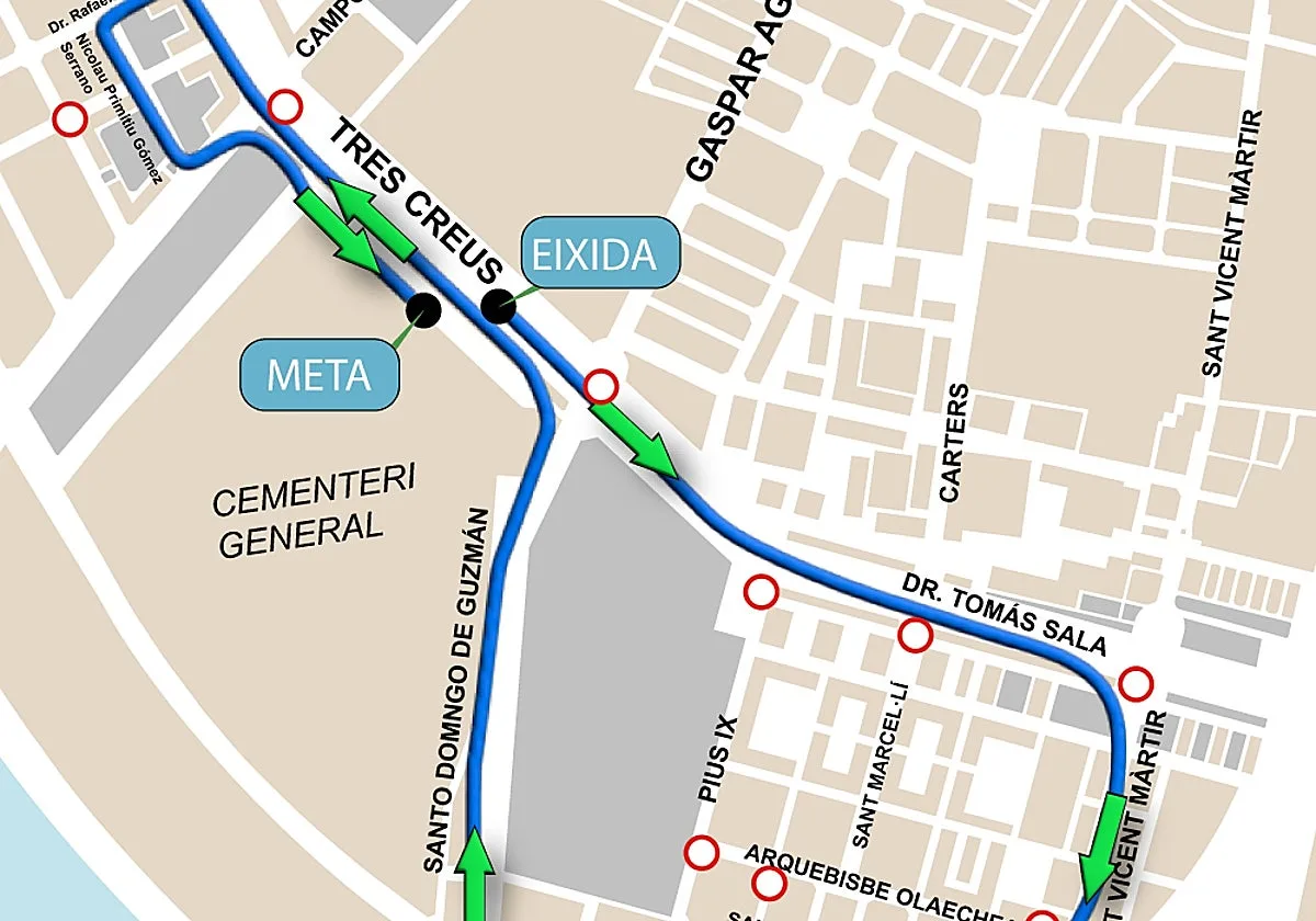 Volta a Peu en Valencia este domingo 20 de septiembre: calles cortadas y líneas de la EMT desviadas