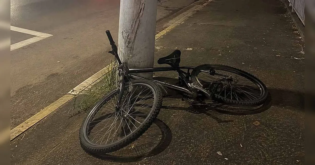 Bicicleta perde freio, bate em carro e ciclista sofre fraturas no rosto em Faxinal