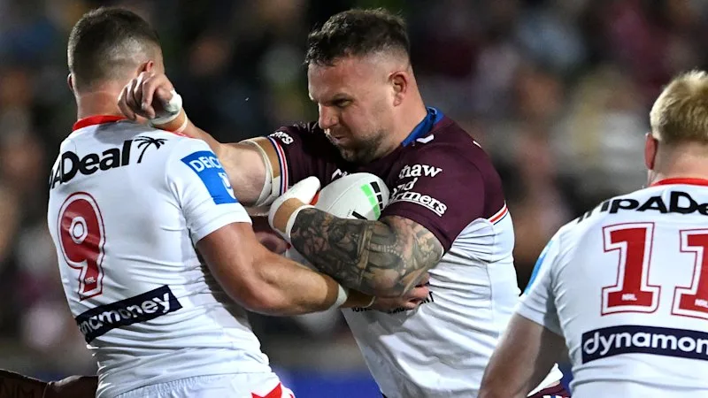 Manly thump Dragons, but fumble denies fans moment they were waiting for