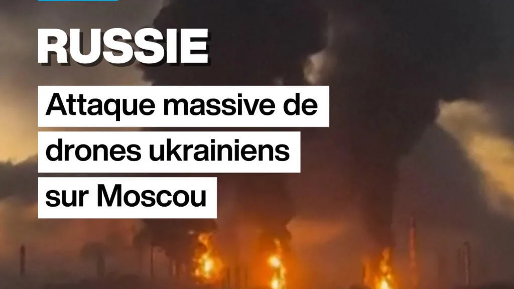 Russie : attaque massive de drones ukrainiens sur Moscou