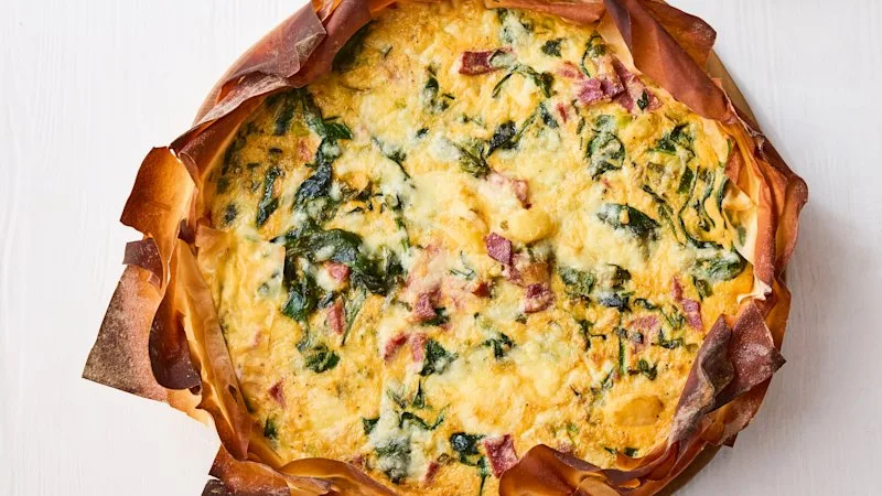 How to make Jamie Oliver’s easy cheesy ham filo ‘quichy’ in 20 minutes