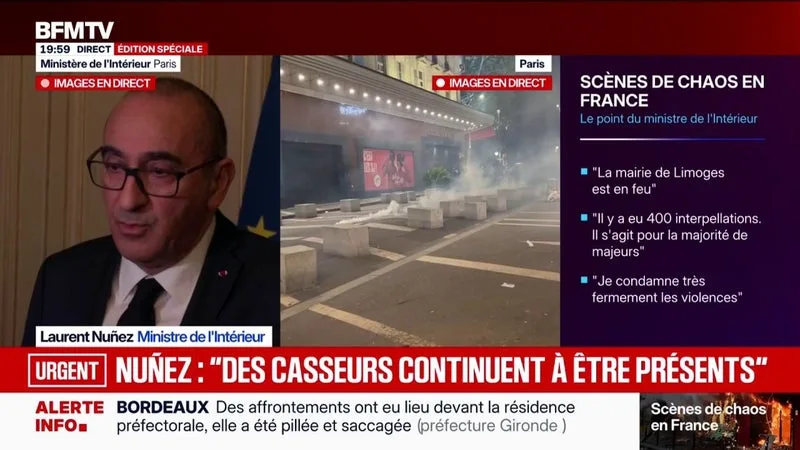 Mobilisations du 17 octobre: "La très grande majorité des interpellés sont des majeurs", déclare le ministre de l’Intérieur Laurent Nuñez