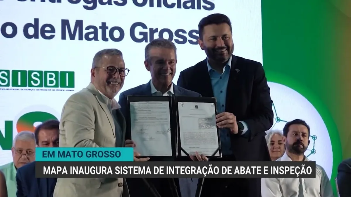 Ministro da Agricultura inaugura sistema de inspeção em Mato Grosso