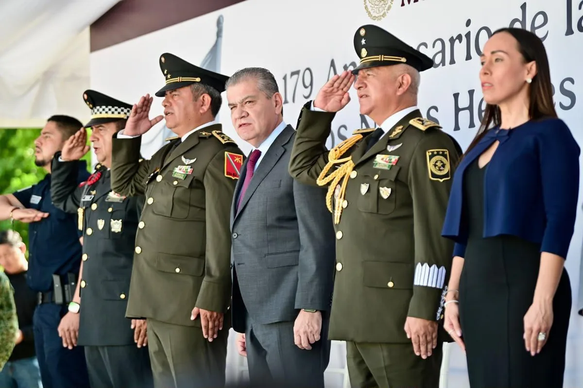 Conmemora Riquelme 179 aniversario de los Niños Héroes en Torreón; destaca labor del Ejército y Guardia Nacional