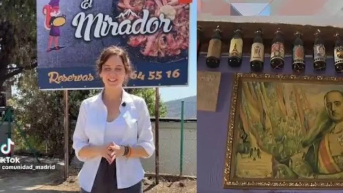 Ayuso se mete en otro jardín al recomendar un restaurante conocido por su simbología franquista