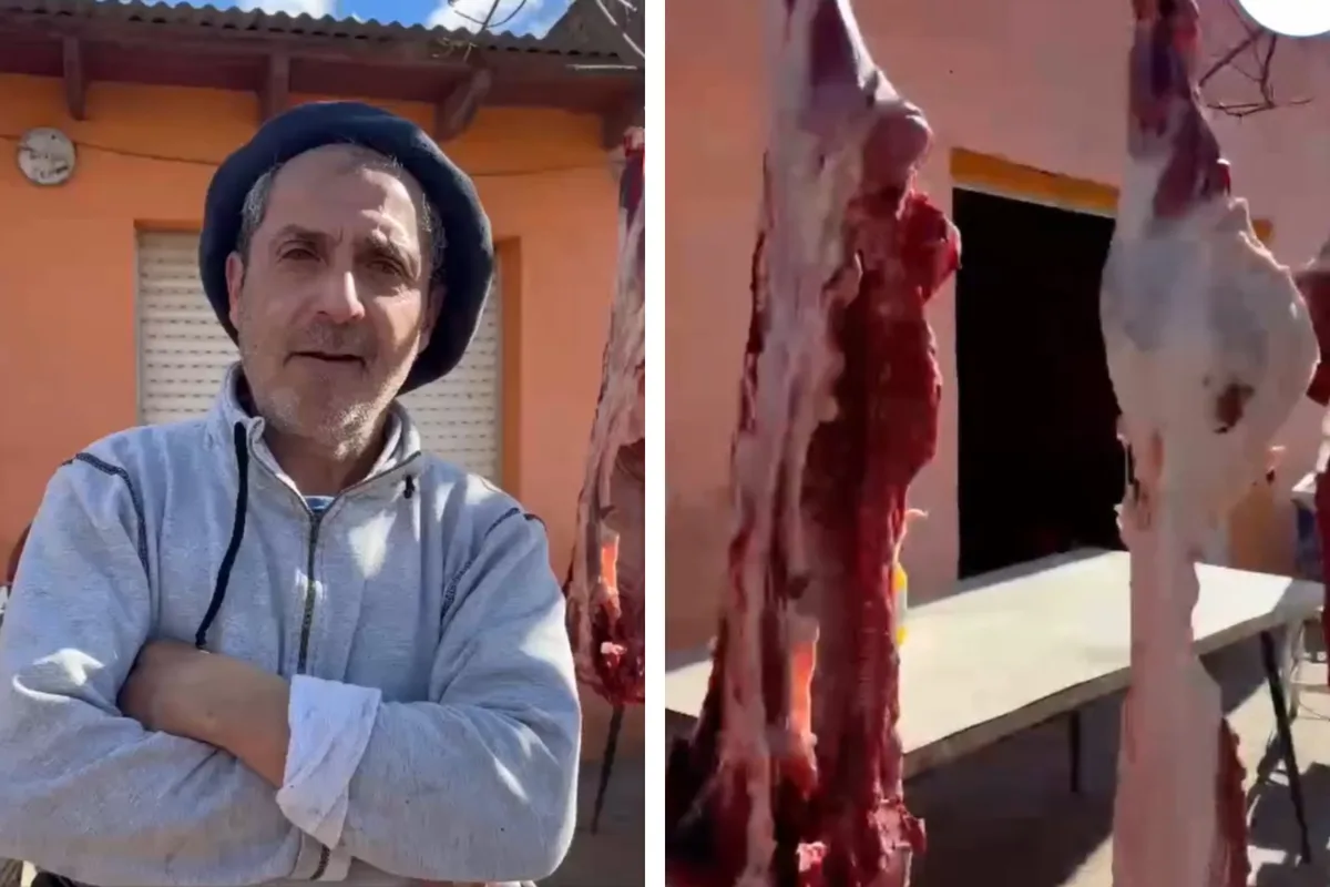 Polémica: tenía carne afuera de su casa, llegó la policía luego del llamado de vecinos y su respuesta generó un gran revuelo