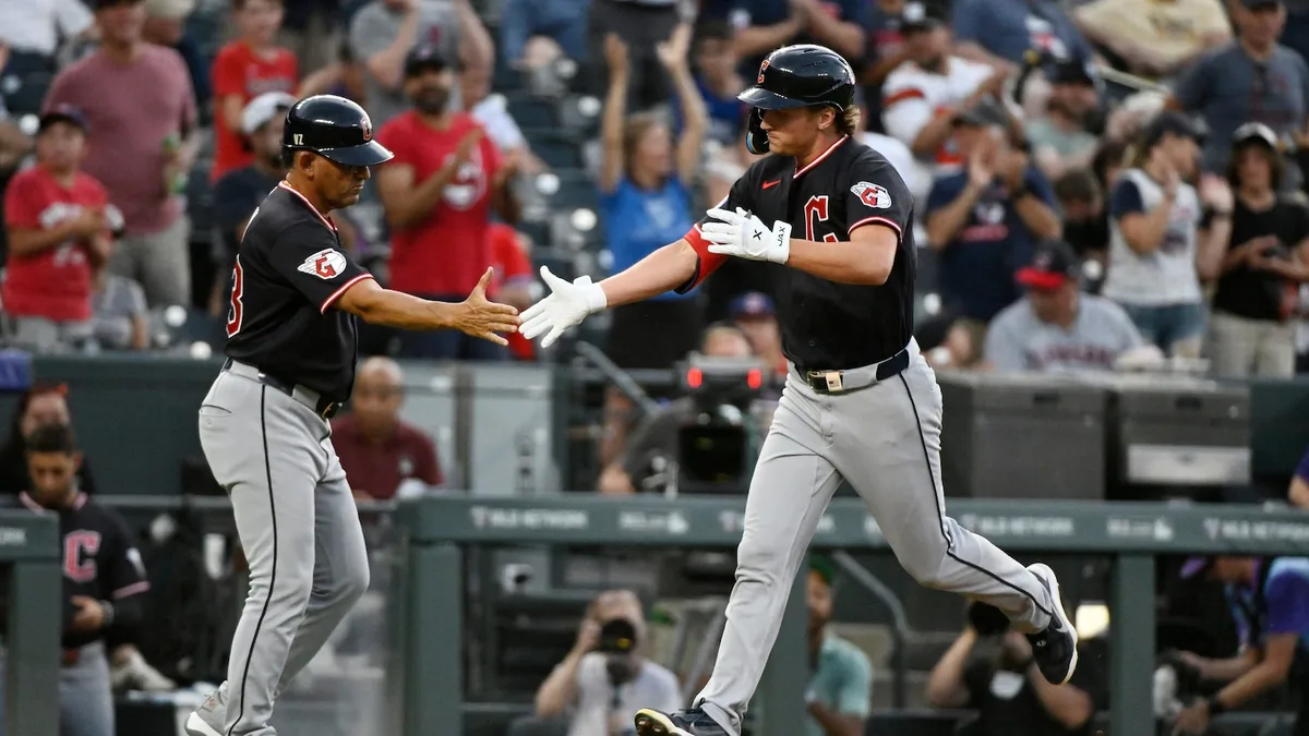 Bazzana, Bailey and Halpin help power the Guardians to a 9-1 win over the Rockies