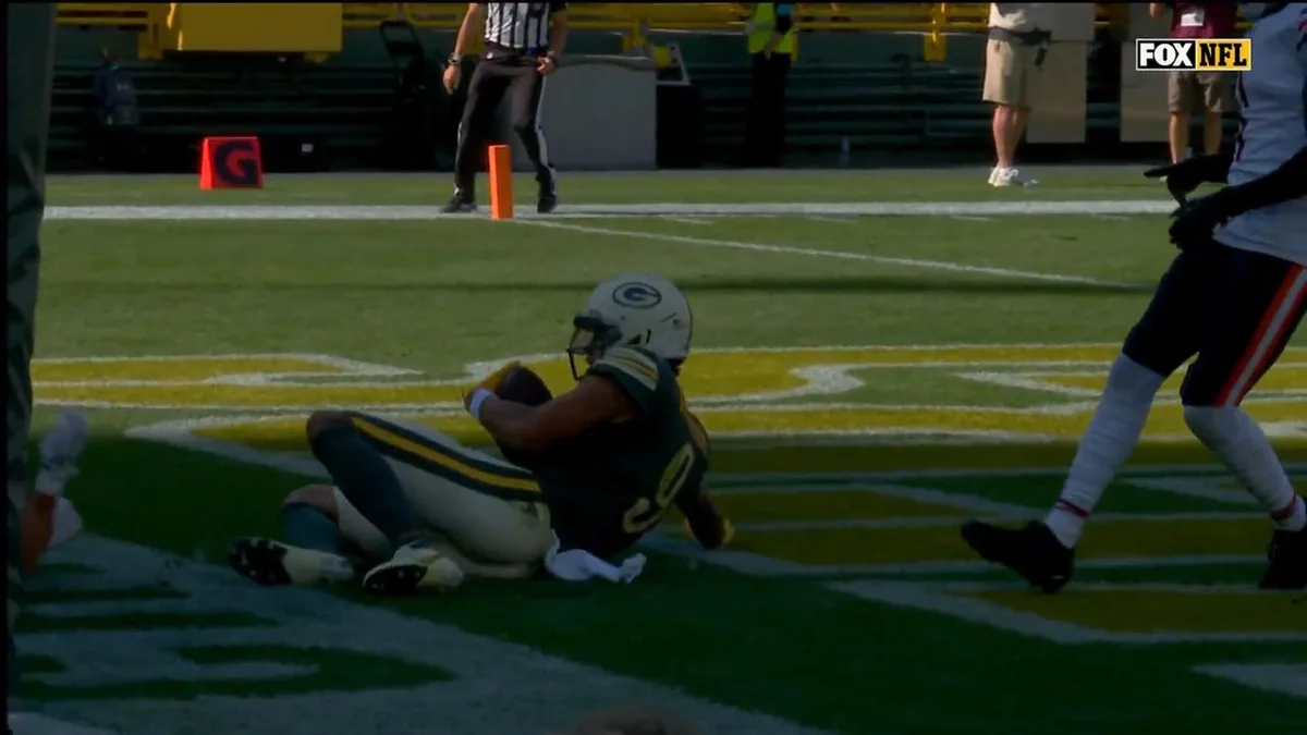 Packers’ Watson comes down with spectacular sliding touchdown catch