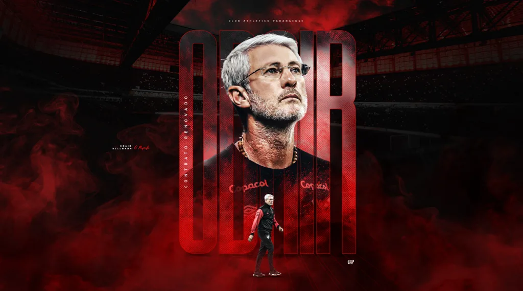 Odair Hellmann renova contrato com Athletico e fica perto de marcas históricas
