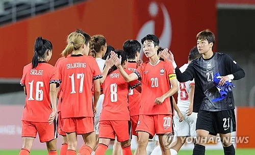 [아시안게임] 한국 여자축구, 방글라데시 6-0 제압…조별리그 2연승