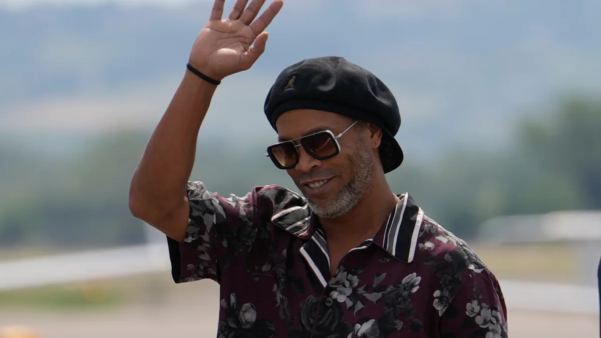 Brazil great Ronaldinho arrives in Italy for beach ceremony after signing for third-tier Ravenna