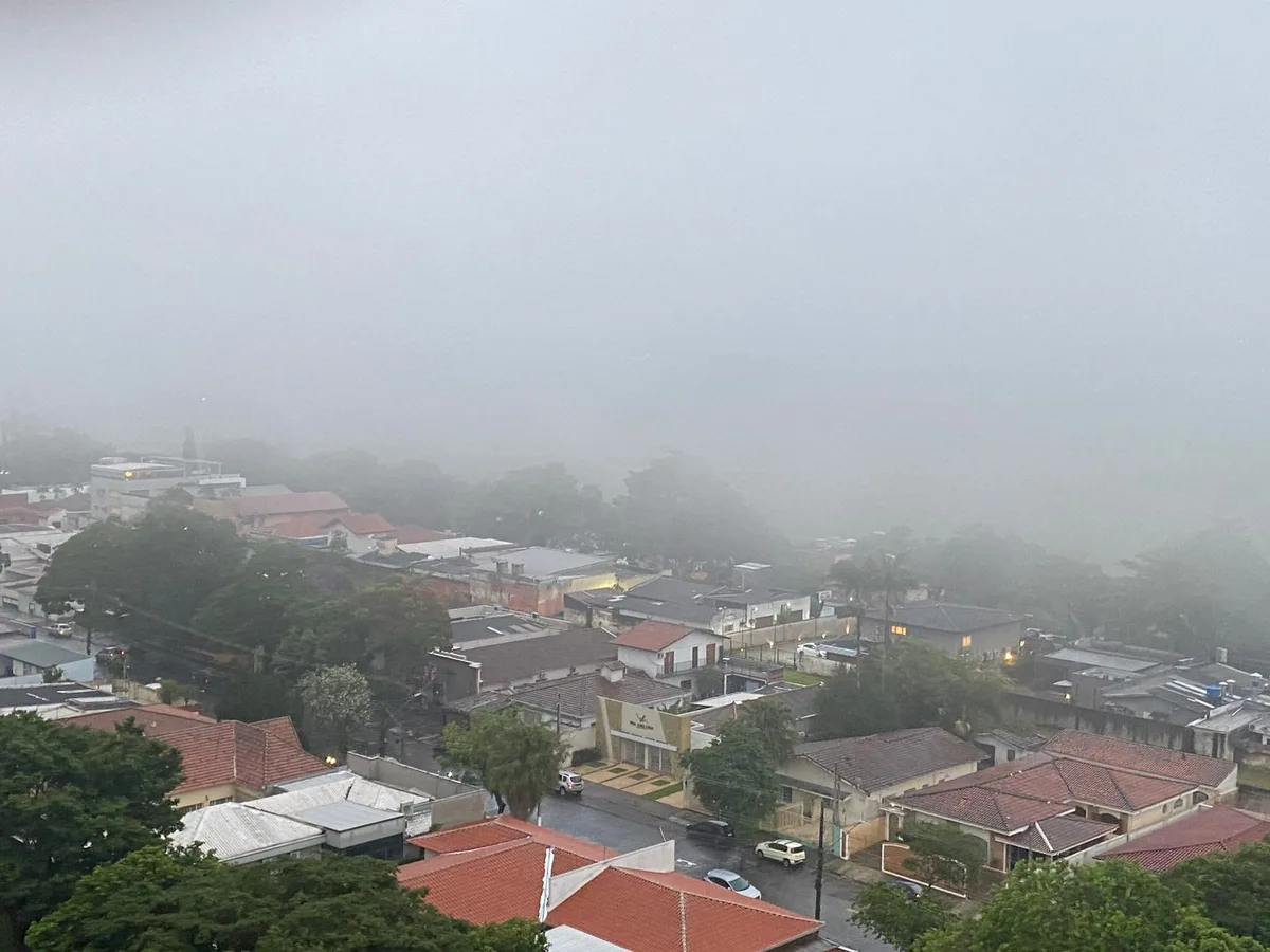 São José dos Campos registra maior acumulado de chuva do estado de SP; região tem alagamentos, granizo e queda de árvore