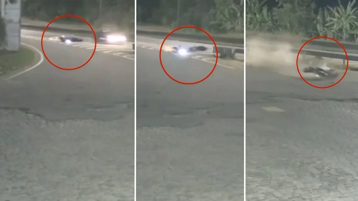 Motociclista morre e passageiro fica ferido após batida com carro na BR-101 em João Neiva