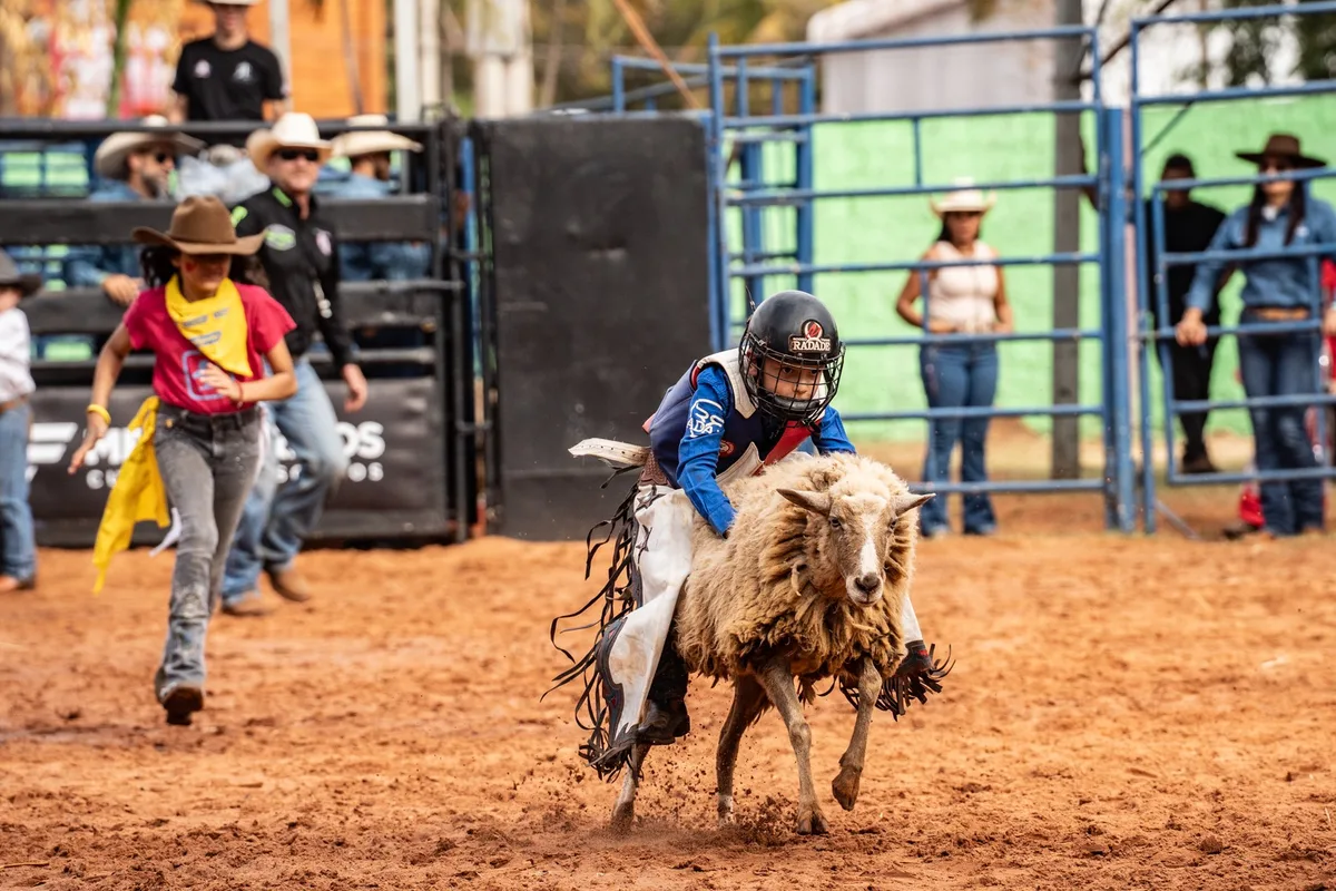 Aos 8 anos, pequeno campeão do rodeio em carneiros busca o bi em Barretos: 'É da hora competir'