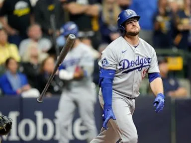 Dodgers shut down by Brewers in NLCS opener as lineup struggles again