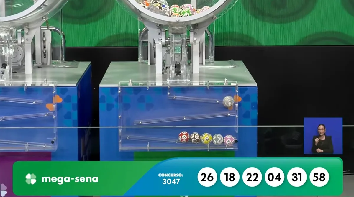 Mega-Sena 3047 acumula e prêmio vai a R$ 58 milhões; confira os números sorteados