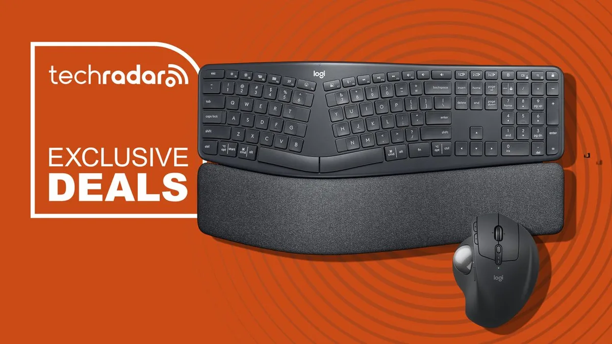 Logitech MX Ergo S trackball mouse and Ergo K860 split keyboard bring ergonomic comfort for your employees, and both are 15% off right now