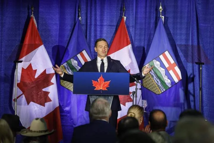 Pierre Poilievre urges Albertans not to ‘quit’ on Canada ahead of separation vote