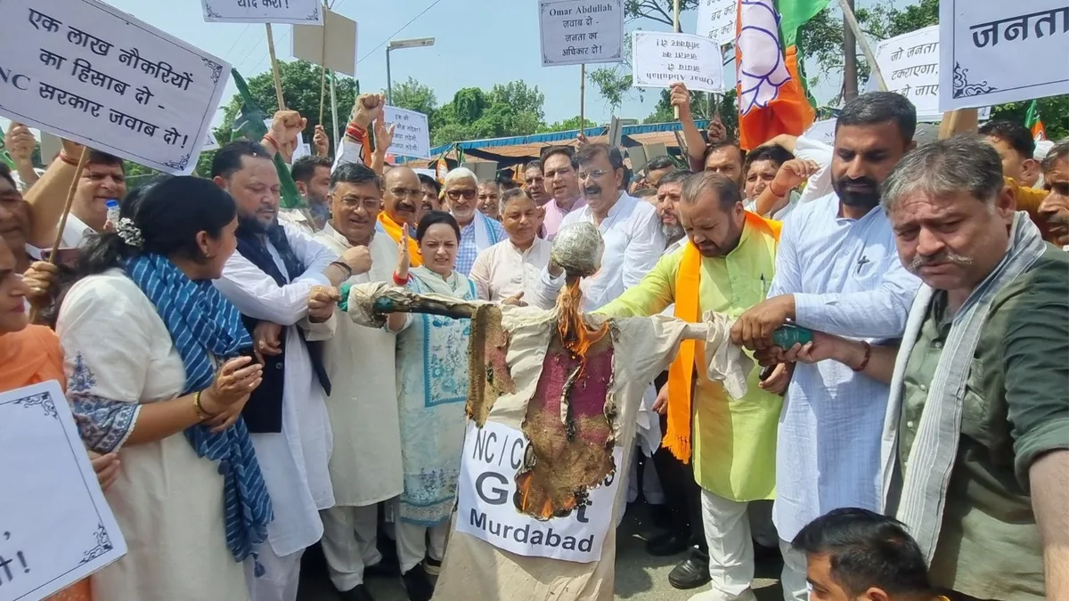 ‘Show of strength’ that wasn’t: BJP protest against Omar government marred by low turnout