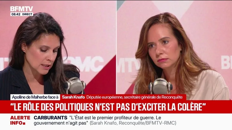 “Beaucoup de gens instrumentalisent l’antisémistime, je me sens particulièrement touchée par cela”, explique Sarah Knafo, députée européenne Reconquête