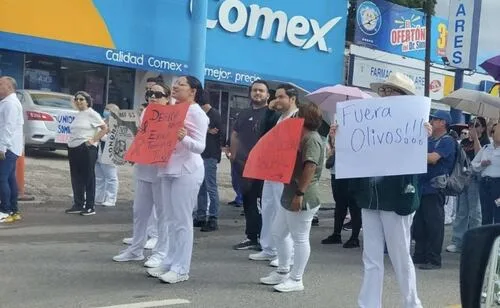 Trabajadores del IMSS protestan en Sonora y Tamaulipas; exigen aumento salarial del 10%