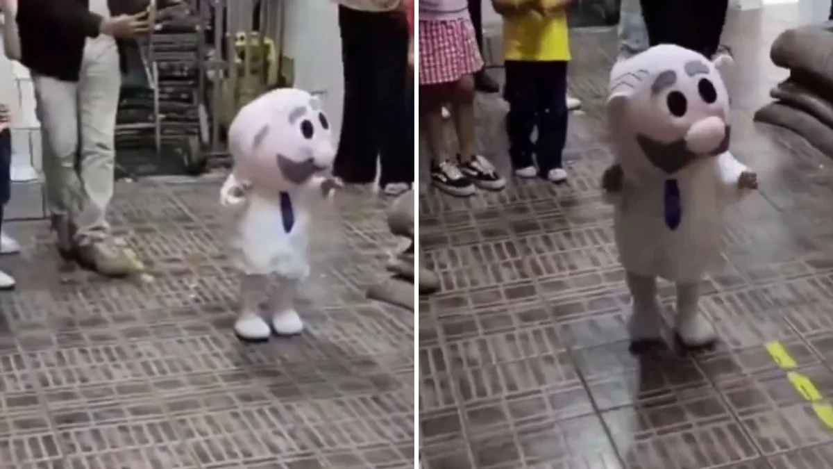 Bebé mexicano celebra su primer cumpleaños disfrazado del Dr. Simi y su reacción al quitarse la cabeza se vuelve viral