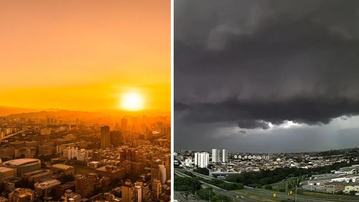 Calor de 35°C dá lugar a temporais severos com até 200 mm de chuva no Oeste de SC