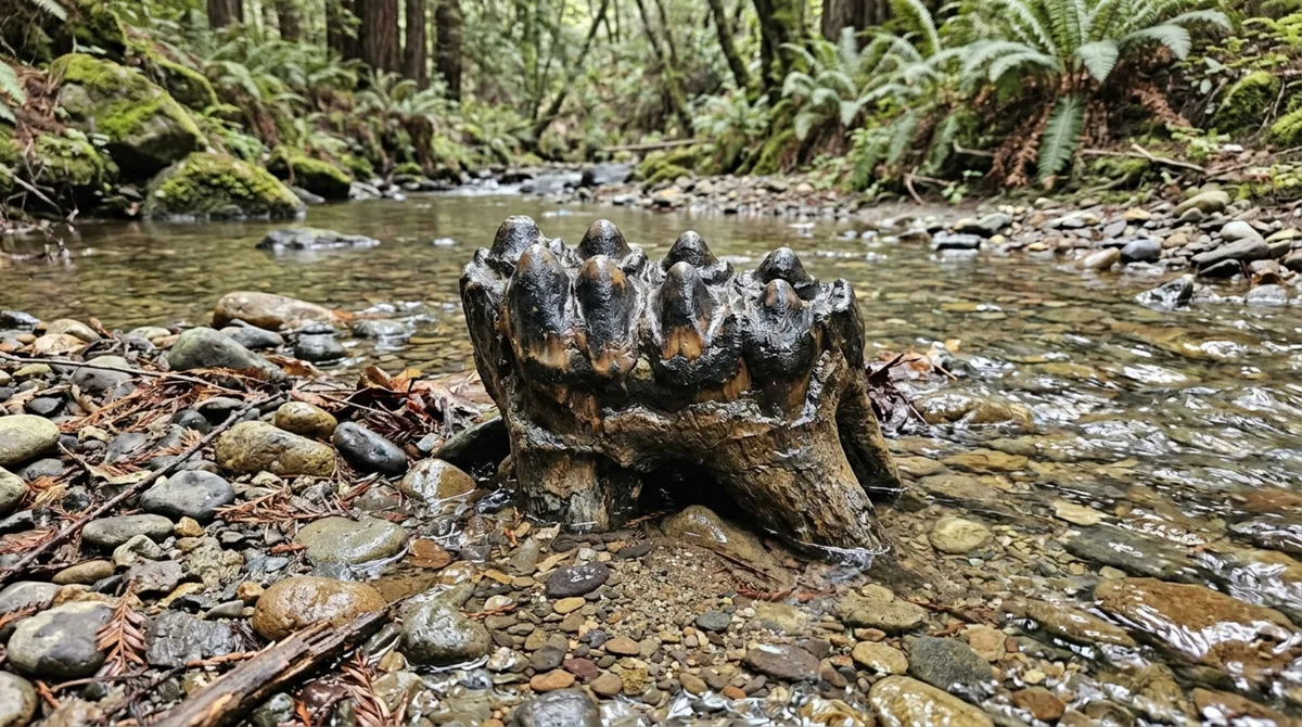 Uma pedra estranha apareceu num riacho da Califórnia: geólogos perceberam que seguravam o molar quase intacto de um mastodonte da Era do Gelo