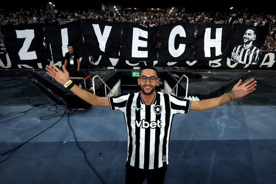 Já regularizado no BID, Ziyech pode fazer estreia pelo Botafogo contra o Mirassol