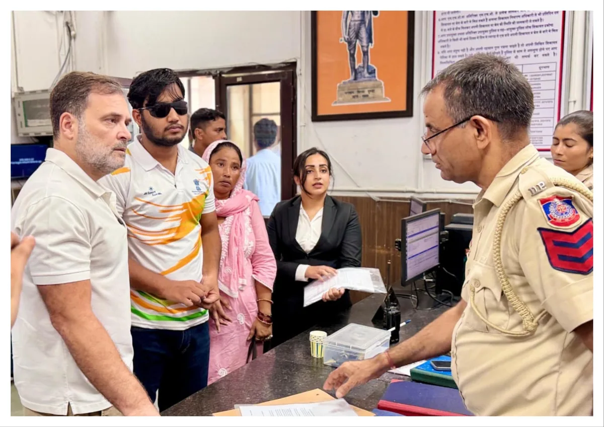 FIR filed in pellet gun case after Rahul's 6-hour sit-in at police station