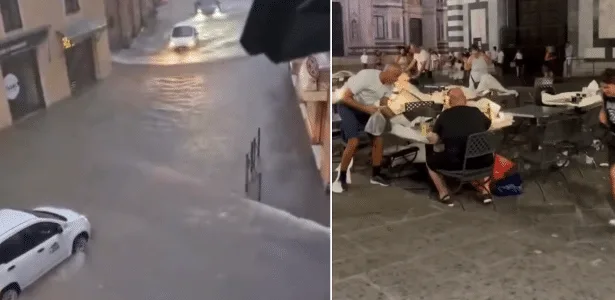 Tempestades atingem Itália e Espanha após onda de calor de 44°C
