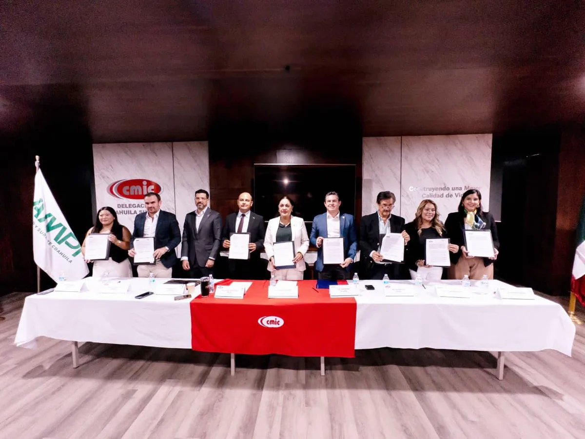 Saltillo: AMPI Saltillo y CMIC firman convenio para fortalecer el sector inmobiliario