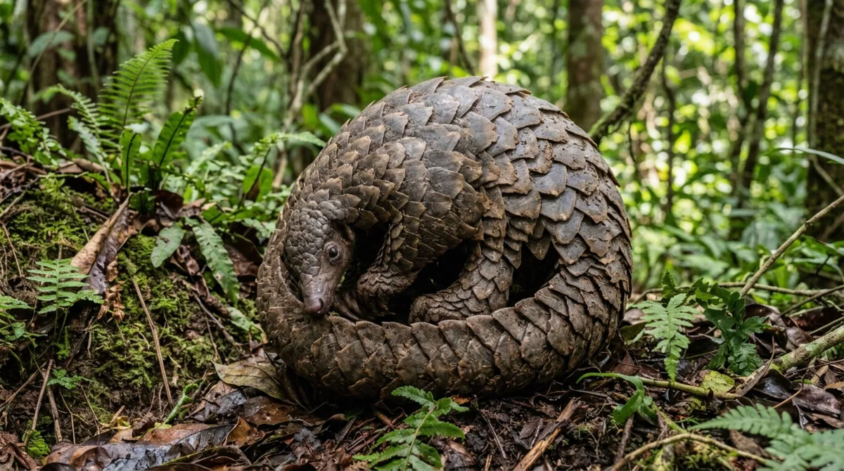 Coberto por milhares de escamas de queratina, um mamífero consegue enrolar completamente o corpo e transformar a própria pele em uma armadura contra predadores