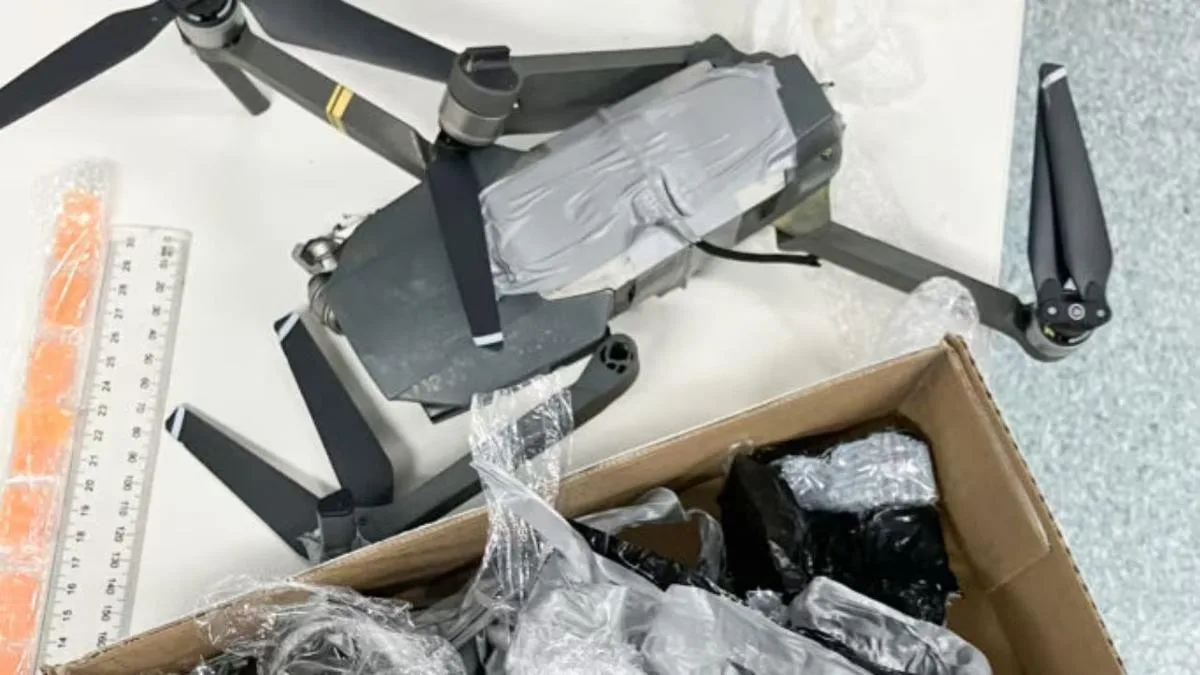 Man charged after drone carrying more than $1m in drugs found inside Townsville prison