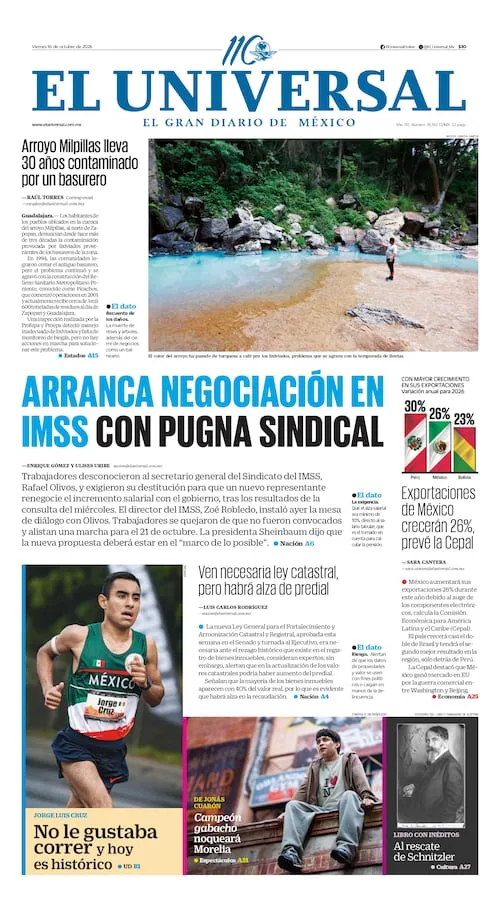 Portada impresa del 16 de septiembre de 2026