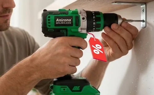 ¿Cansado de atornillar? Este el taladro rotomartillo Anirona con 2 baterías; la solución definitiva para tu hogar