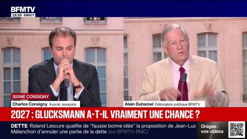 SIGNÉ CONSIGNY - Raphaël Glucksmann, candidat pour la présidentielle: "Il a une microchance s'il se bouge un peu", estime Charles Consigny, avocat, essayiste