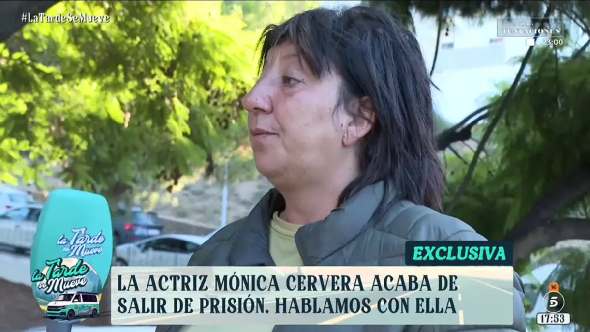 La actriz Mónica Cervera sale de prisión: "No es grato estar en un lugar así"