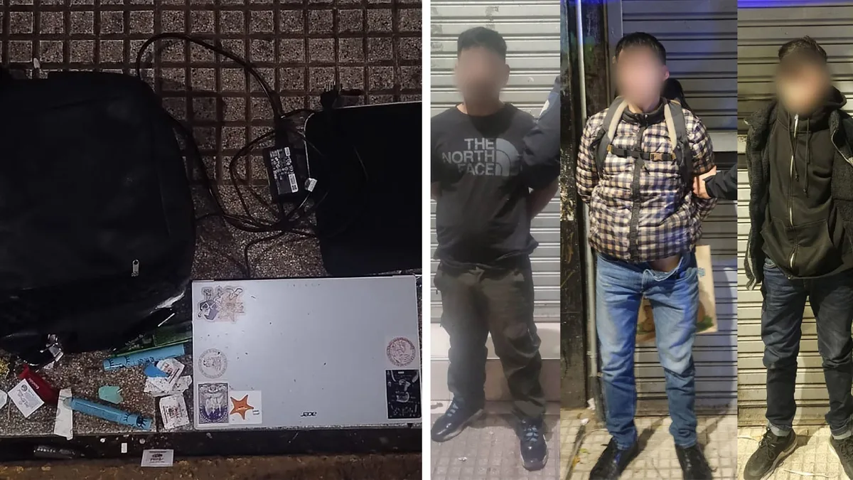 Detuvieron a tres ciudadanos chilenos que entraron a robar a un departamento del barrio porteño de Balvanera